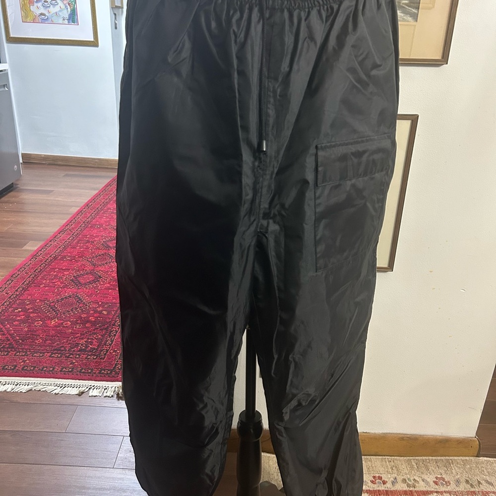 Leather Gallery Men's Black Motorcycle Rain Suit Jacket & Pants XL - Picture 4 of 7